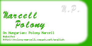 marcell polony business card